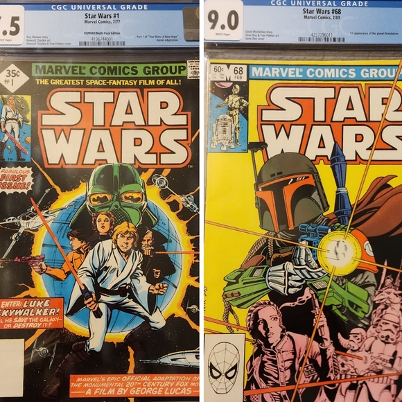 Star Wars CGC 1977 KEY FIRST ISSUE #1 35 cent & #68 Comics Lot of (2)! - Picture 2 of 6